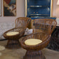 Pair of 1950s Franco Albini “Margherita” Rattan Armchairs for Bonacina – Mid-Century Italian Icons