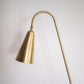 Natural Brass Contemporary-Modern Floor Lamp Handcrafted in Italy