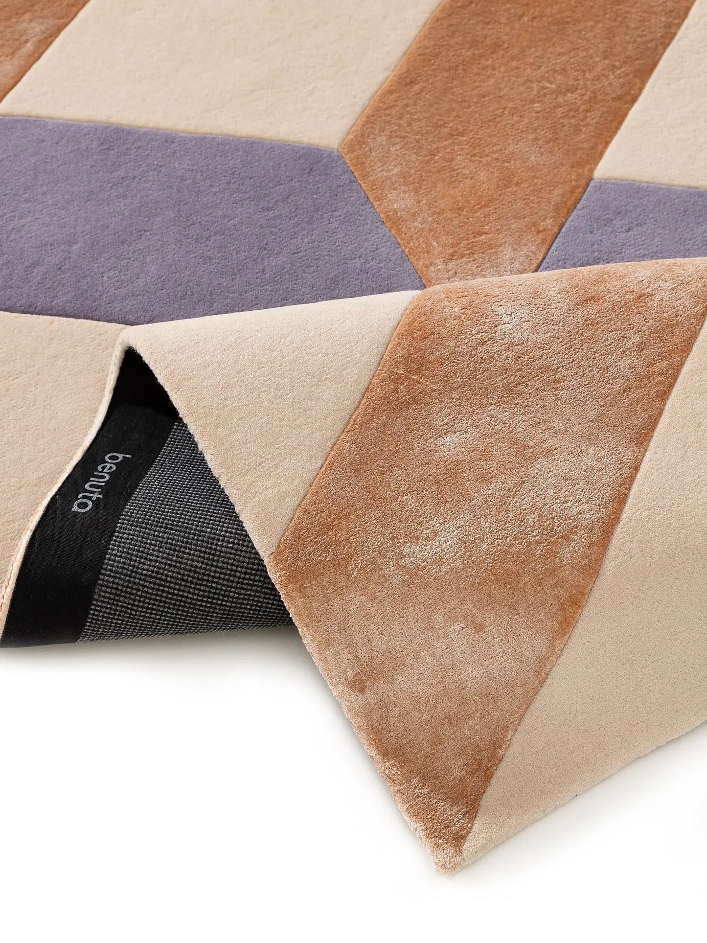 Paul Orange Wool & Lyocell Rug