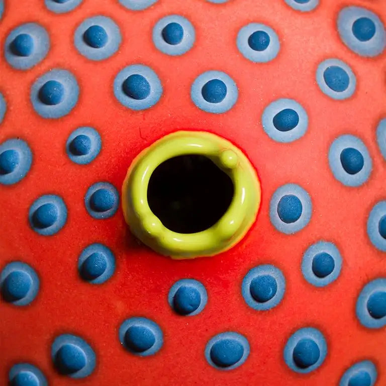 Handmade 21st Century Petri Bud Vase in Vermilion Red