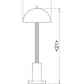 Pillar Table Lamp, Contemporary Lamp, Antique Brass, Marble