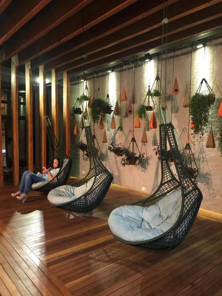 Gota Contemporary Upholstered Hanging Chair – Brazilian Design