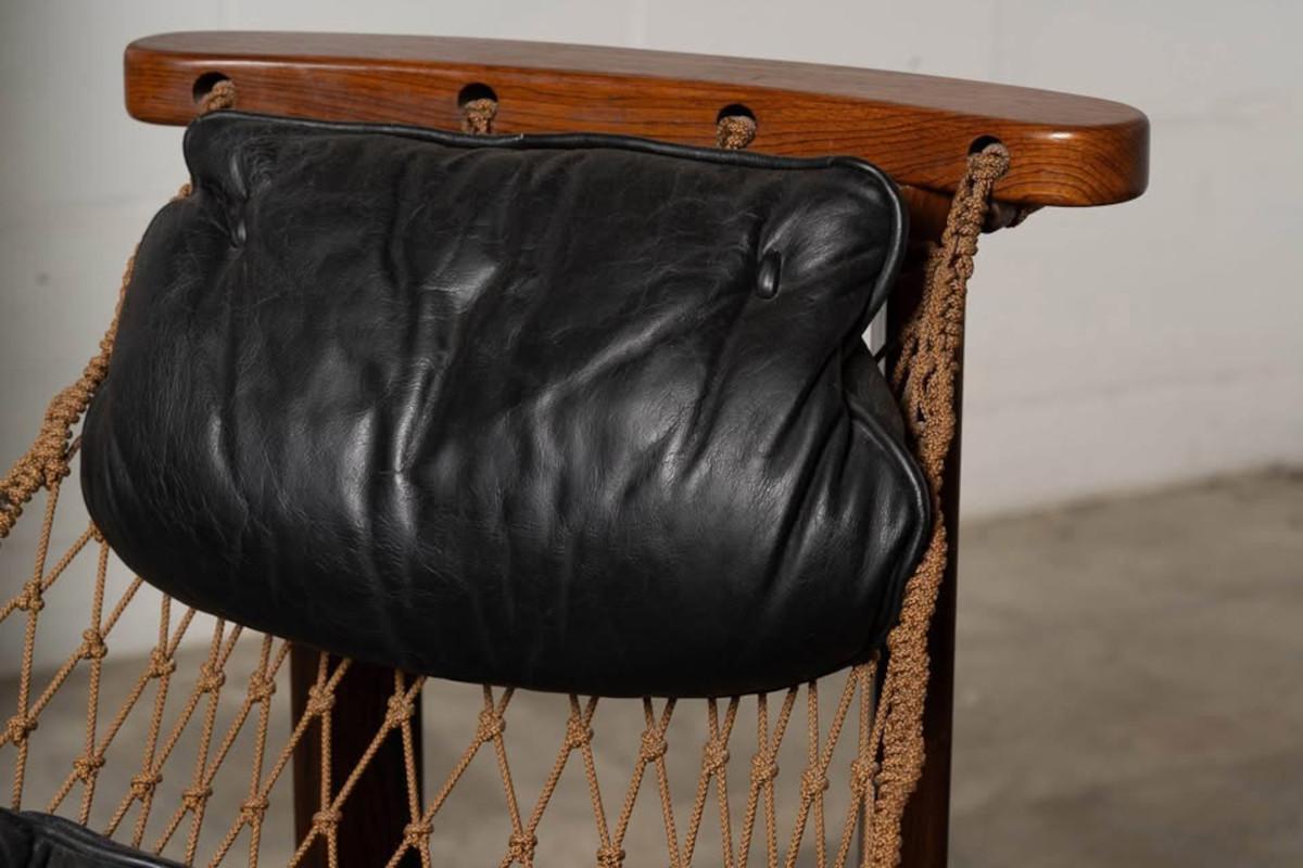 Authentic Jangada Chair & Ottoman by Jean Gillon for WoodArt – Brazilian Mid-Century Modern