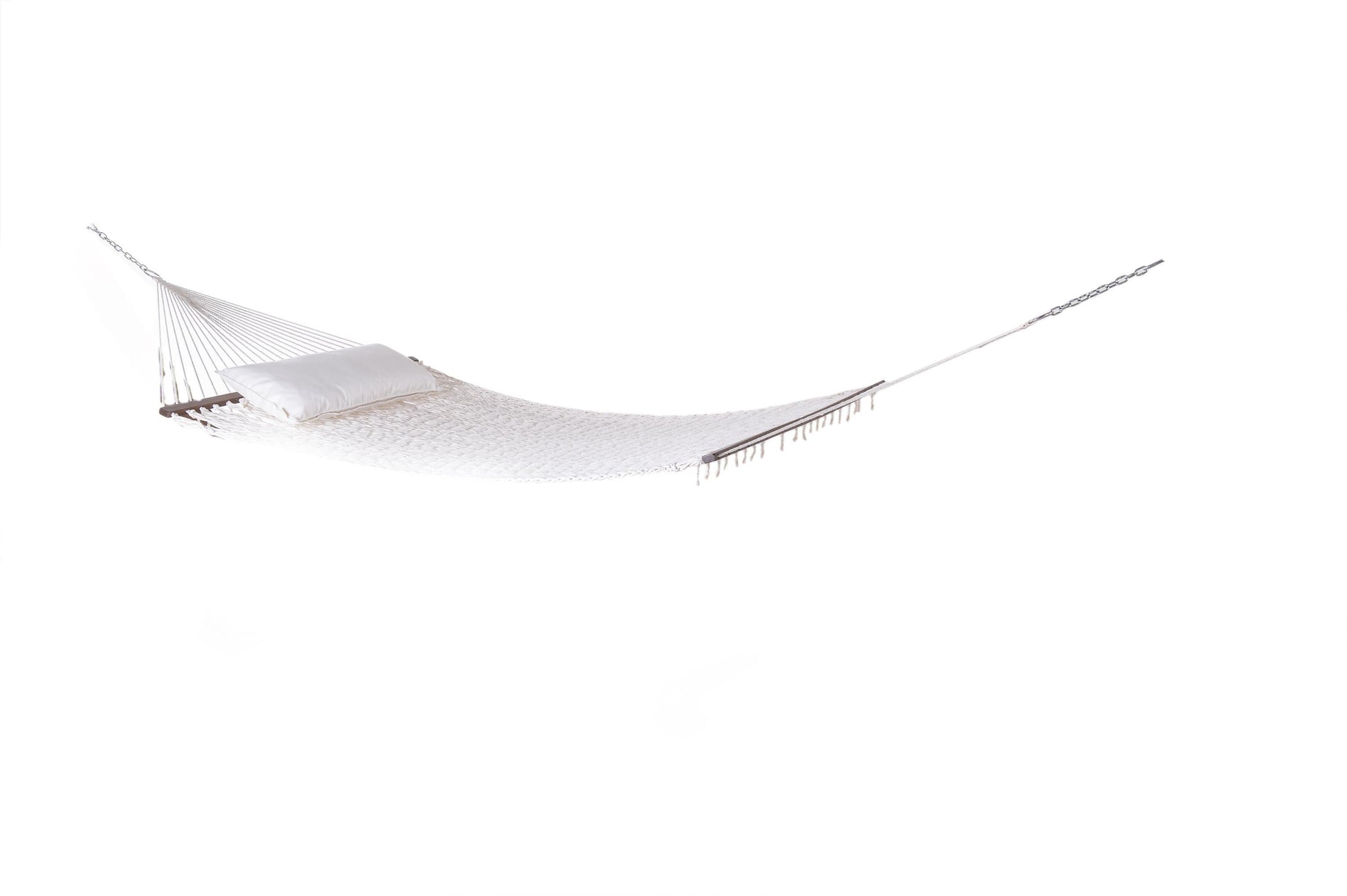 White hammock on a white background