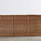 Rattan Settee Armchair in Scalamandre