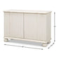 REEDED ANTIQUE WHITE CABINET