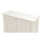 REEDED ANTIQUE WHITE CABINET