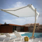 Salento Contemporary Outdoor Parasol with Lateral Support Pole