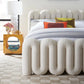 Serpentine Upholstered Queen Bed