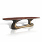 130" Outdoor Dining Table Ft. Organic Design