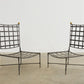 Set of Seven Salterini Garden Lounge Chairs and Ottomans