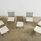 Set of Seven Salterini Garden Lounge Chairs and Ottomans