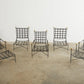Set of Seven Salterini Garden Lounge Chairs and Ottomans