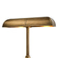 Bank Office Table Lamp in Antique Brass