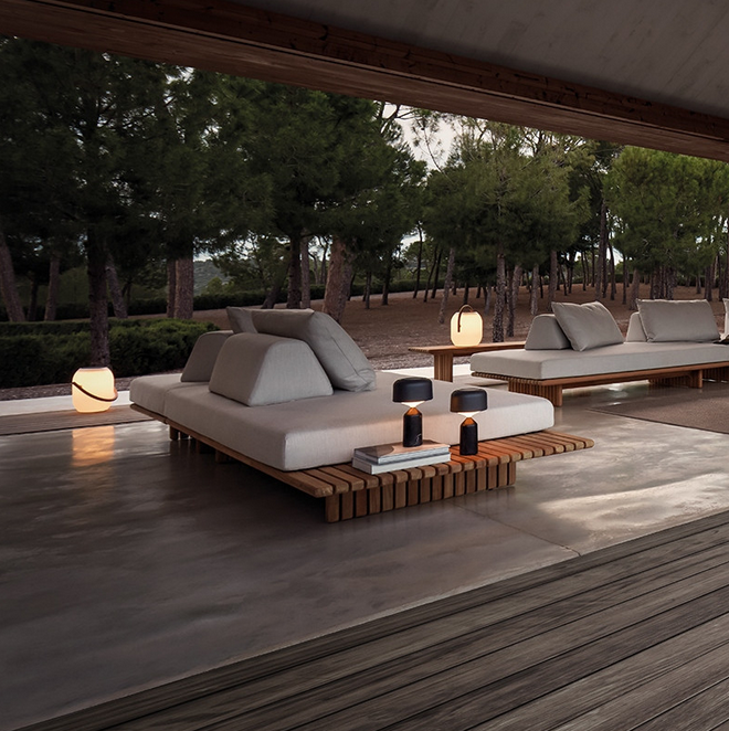 Deck Outdoor Modular Seating Unit | 261 CM | Options