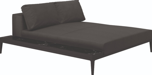 Grid Left / Right Chill Chaise Unit - Ceramic
