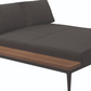 Grid Left / Right Chill Chaise Unit Teak