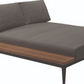 Grid Left / Right Chill Chaise Unit Teak
