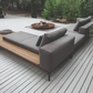 Grid Left / Right Chill Chaise Unit Teak