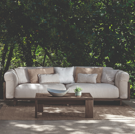 Argo 3 Seater Garden Sofa Wooden Frame