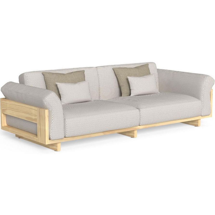 Argo 3 Seater Garden Sofa Wooden Frame