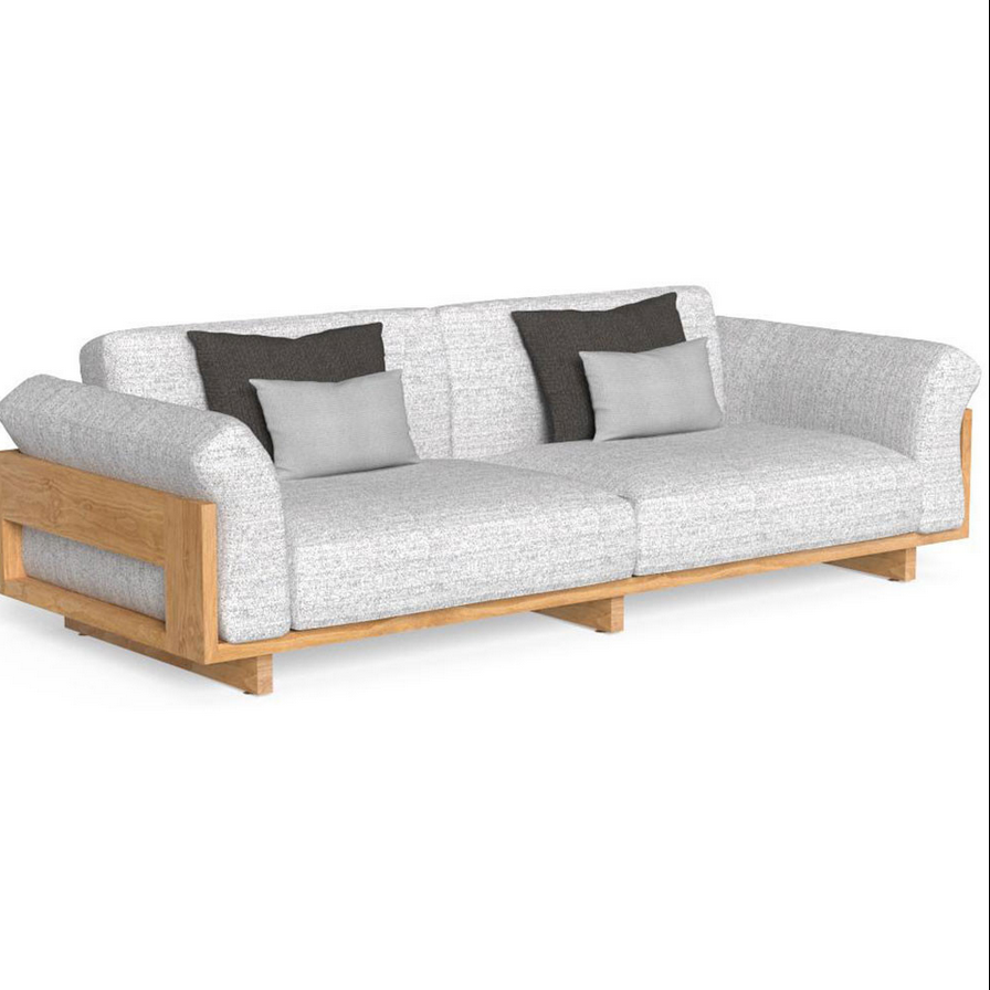 Argo 3 Seater Garden Sofa Wooden Frame