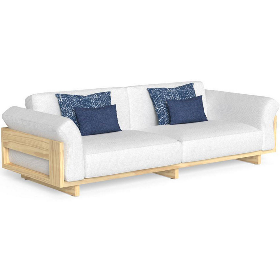 Argo 3 Seater Garden Sofa Wooden Frame