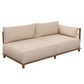 Salina Outdoor Right End Sofa Unit | Teak | Fine Rope