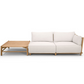 Salina Outdoor Right End Sofa Unit | Teak | Fine Rope