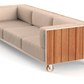 Vineyard Outdoor 3 Seater Sofa | Teak | Aluminium