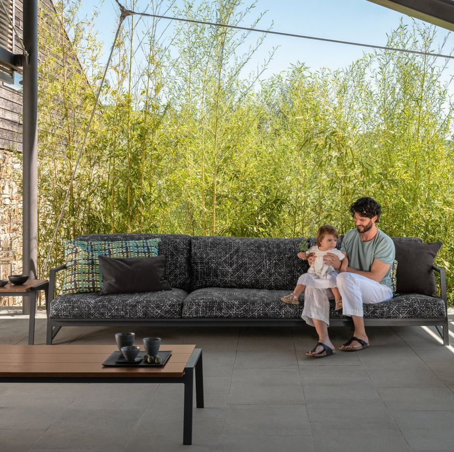 Cottage Outdoor Sofa Luxury 3 Seater