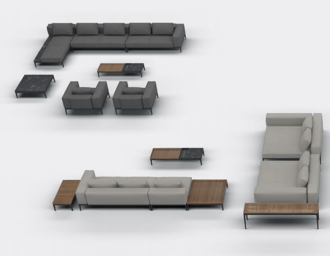 Grid Lounge Modular Left / Right End Unit | Colour Options