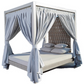 Strips Four Poster Outdoor Daybed