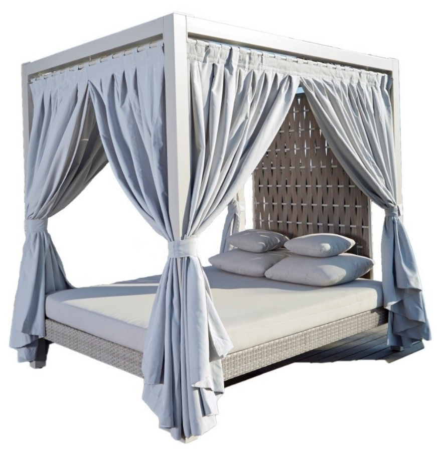 Strips Four Poster Outdoor Daybed