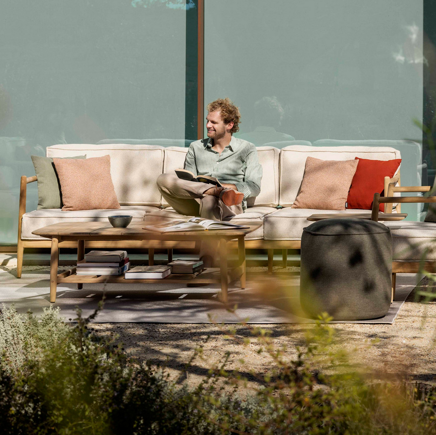 Noa Outdoor 3 Seater Sofa | Teak