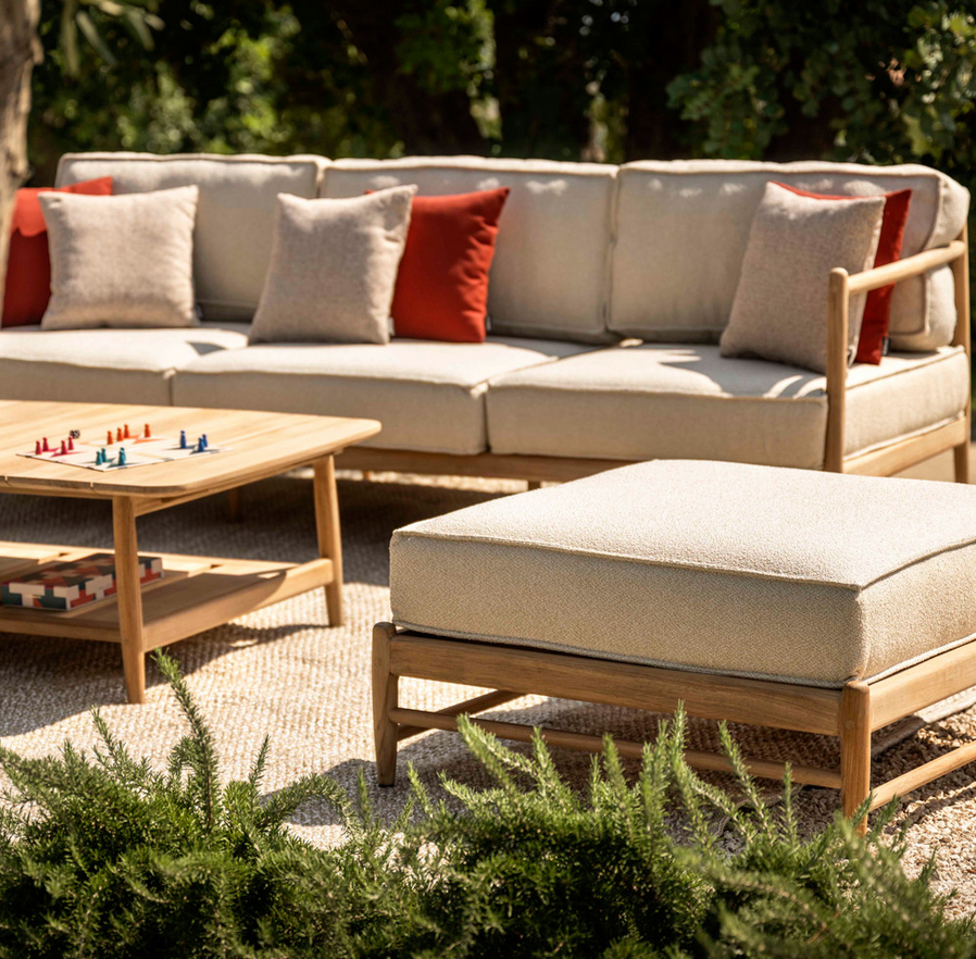 Noa Outdoor 3 Seater Sofa | Teak