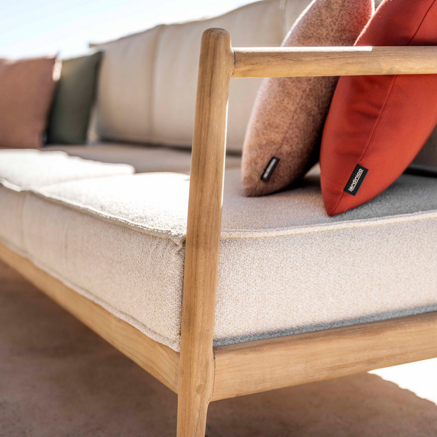 Noa Outdoor 3 Seater Sofa | Teak