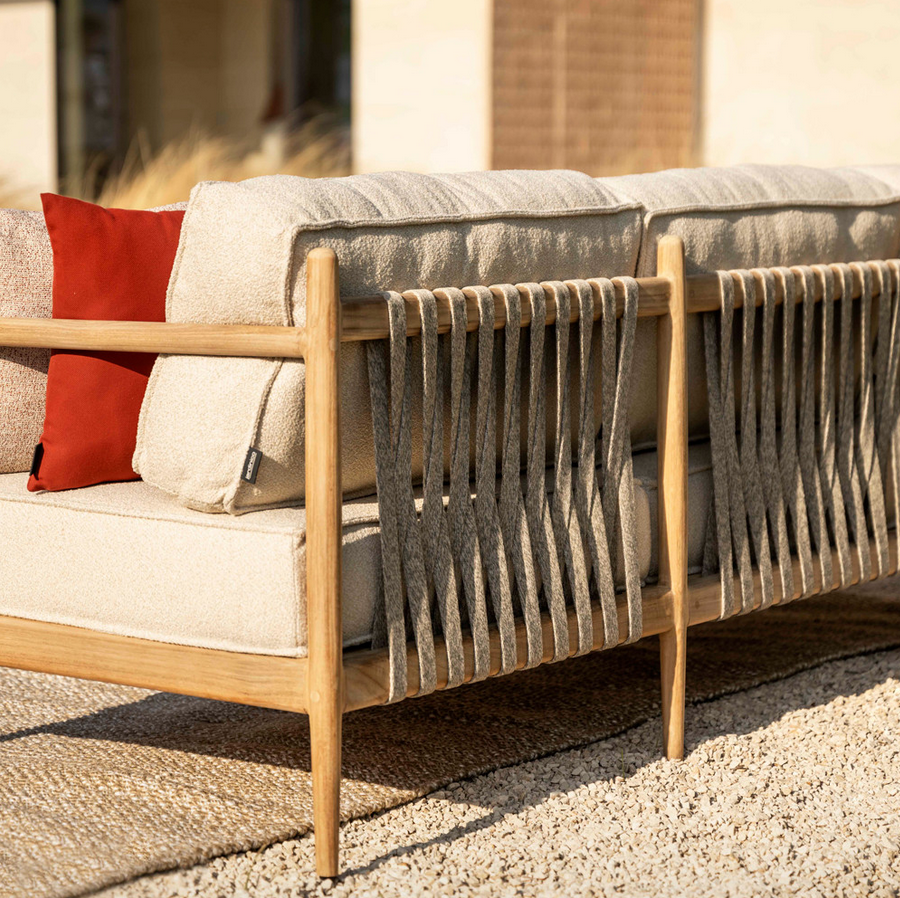 Noa Outdoor 3 Seater Sofa | Teak
