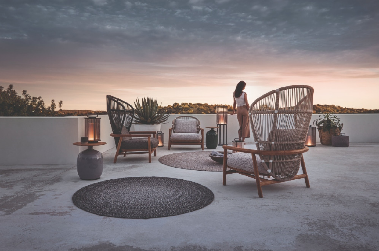 Fern 2 Seater Outdoor Sofa Dune | High Back