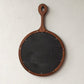 Large Sophia Wall Mirror – Dark Walnut Frame with Hand-Hammered Iron Peg