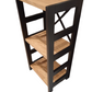 Shelve Dokse, oak/black, H82.5x35x37cm