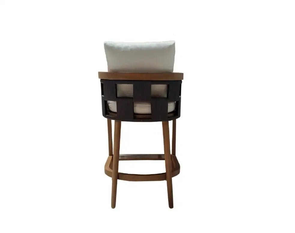 Outdoor Teak Dining Chairs In Walnut Brown Finish (Set Of 6)