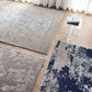 Stylish Blue-Grey Wool & Viscose Rug