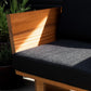 Suelo Outdoor Modern Lounge Chair – Solid Mahogany Frame