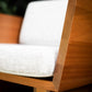 Suelo Outdoor Modern Lounge Chair – Solid Mahogany Frame
