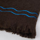 Suter Hand-Embroidered Brown Mohair Throw Blanket