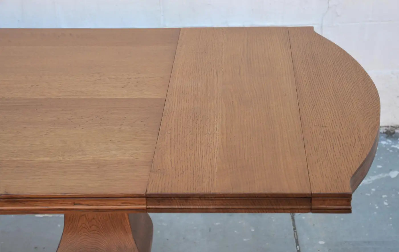 Expandable Dining Table Made from Rift Sawn Oak