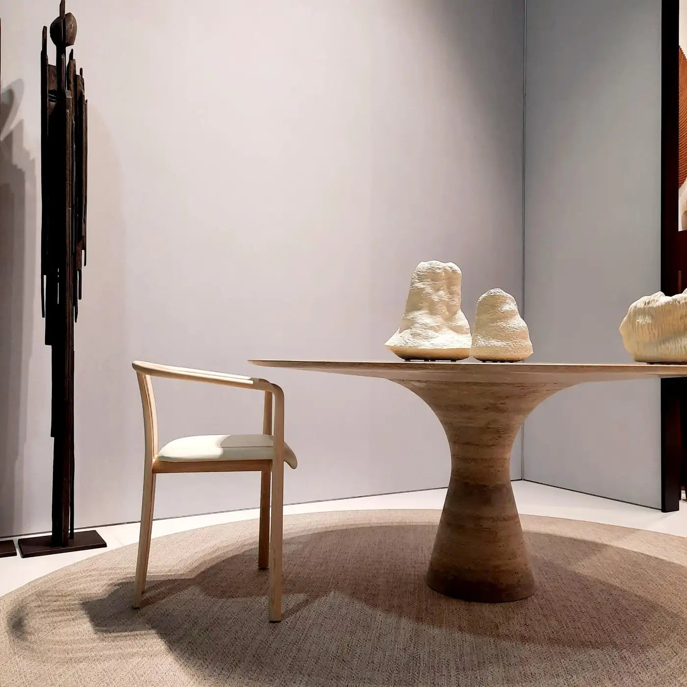 Contemporary Oval Marble Dining Table 290/75