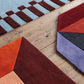 Teklan Frame Wool Rug – Mulberry Sky 250 x 350 cm