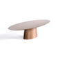 Indoor/Outdoor Dining Table in Scratch-Resistant Lacquered Resin, RAL1001